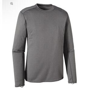 Patagonia Men’s Capilene® Midweight Crew Large baselayer Gray long sleeve